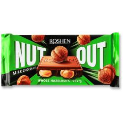 Roshen Nut Out млечен шоколад с цял лешник (90 г)