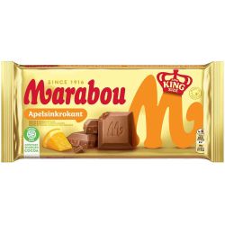 Marabou Apelsinkrokant млечен шоколад с портокал, корнфлейкс и бадемов карамел (220 г)