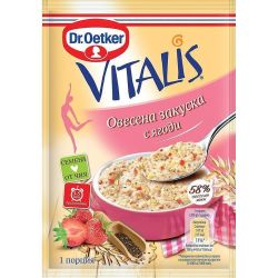 Dr. Oetker Vitalis овесена закуска с ягода (56 г)