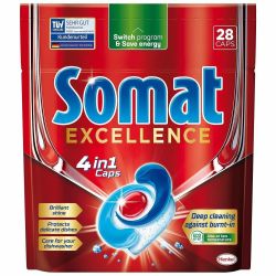 Somat Excellence 4in1 Caps таблетки за миялна машина (28 бр.)