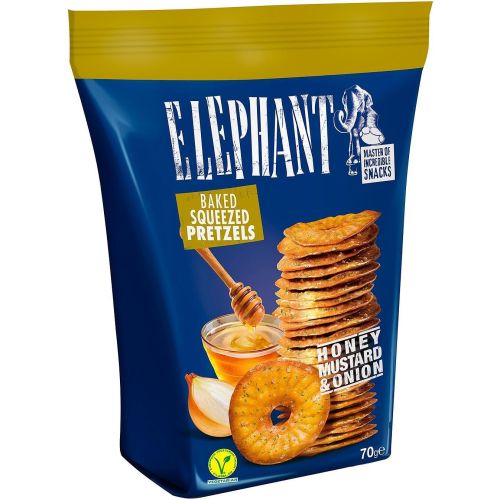 Elephant прецели с мед, горчица и лук (70 г)