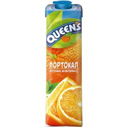 Queen's сок портокал с парченца 50% (1 л)