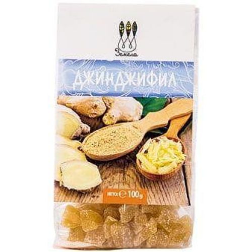 Земела сушен джинджифил със захар (100 г)