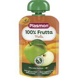 Plasmon плодова закуска ябълка, 6+ м (100 г)
