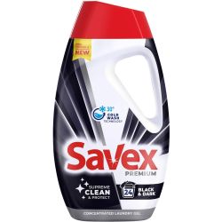 Savex 2In1 Black течен препарат за пране, 24 пранета (1.08 л)