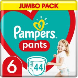 Pampers гащички Extra Large 6, 15+ кг (44 бр.)