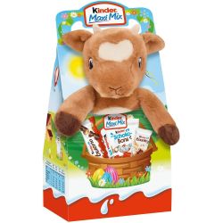 Kinder Maxi Mix шоколадчета с плюшена играчка (133 г)