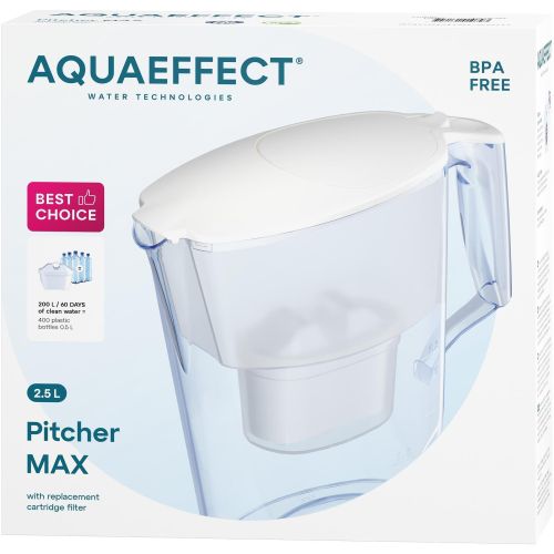 Aquaeffect Max филтрираща кана 2.5 л, бяла (1 бр.)