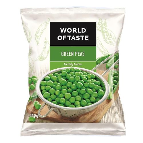 World of Taste зелен грах, замразен (450 г)