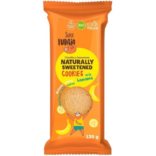 Super Fudgio био веган бисквити с банан подсладени с агаве (130 г)