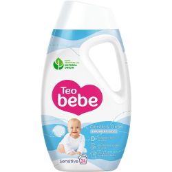 Teo Bebe Gentle & Clean Sensitive течен перилен препарат, 24 пранета (1.08 л)