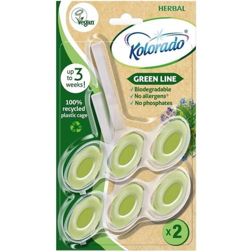 Kolorado Green Line биораградим ароматизатор за тоалетна, 2 бр. х 51 г (102 г)
