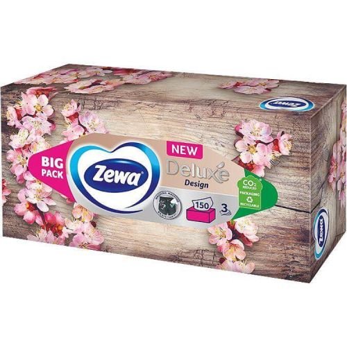 Zewa Deluxe Design трипластови козметични кърпи (150 бр.)