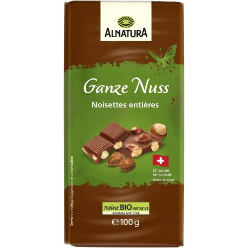 Alnatura био млечен шоколад с цели ядки (100 г)