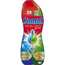 Somat Excellence Duo Gel гел за миялна машина, 38 измивания (684 мл)