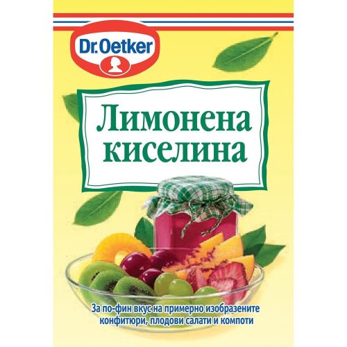 Dr. Oetker лимонена киселина (8 г)