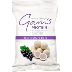 GAM's протеинови бонбони с касис и бял шоколад 28% (70 г)