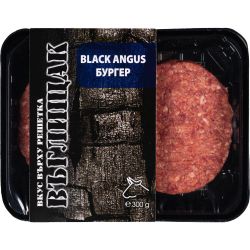 Въглищак Black Angus бургер (300 г)
