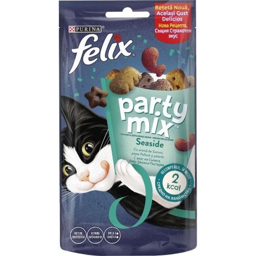 Purina Felix Party Mix храна за котки, морски микс (60 г)