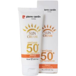 Pierre Cardin слънцезащитен крем за лице и тяло SPF 50+ (75 мл)