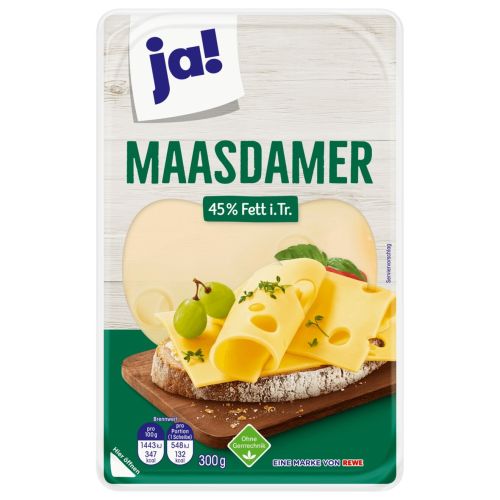 Ja! сирене маасдамер слайс 45% (300 г)