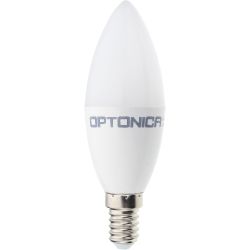 Optonica LED крушка свещ E14, C37, 8W, 710Lm, 6000K (1 бр.)