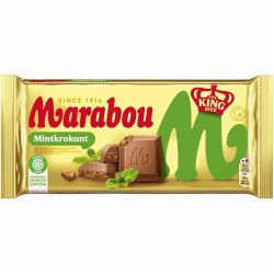 Marabou Mintkrokant млечен шоколад с мента и бадемов карамел (220 г)