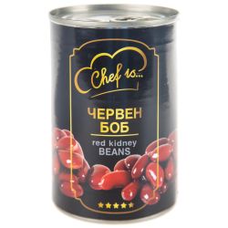 Chef is червен боб, сварен (400 г)