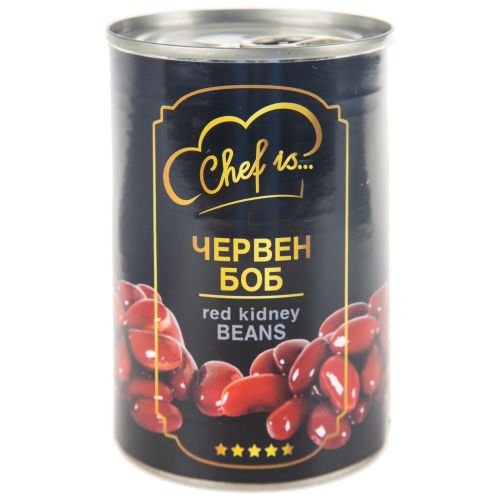 Chef is червен боб, сварен (400 г)