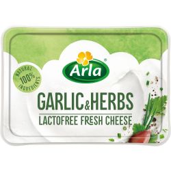 Arla крем сирене с чесън и билки, без лактоза (200 г)