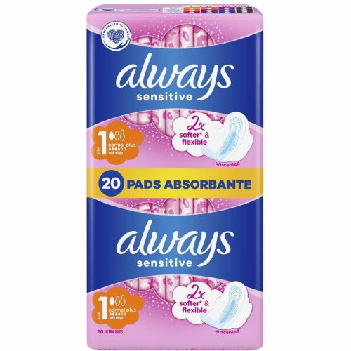 Always Sensitive Normal Duo дамски превръзки (20 бр.)