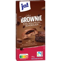 JA! млечен шоколад с брауни плънка (190 г)