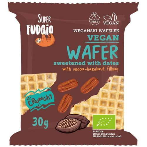 Super Fudgio био веган вафла с фурми (30 г)