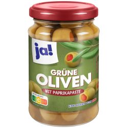 JA! зелени маслини с чушка (320 г)