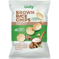 Livity оризов чипс гъби и сметана (60 г)
