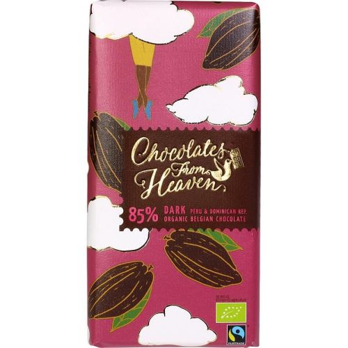 Chocolates From Heaven био черен шоколад 85%, Перу и Доминикина (100 г)