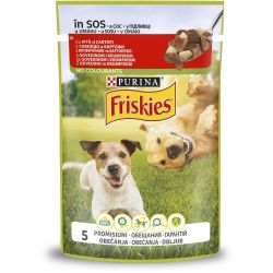 Purina Friskies храна за кучета говеждо с картофи (100 г)