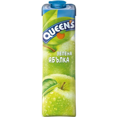 Queen's сок зелена ябълка 17% (1 л)