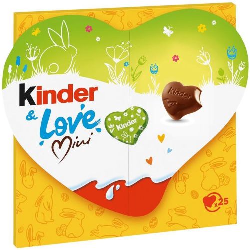 Kinder шоколадови мини сърца (107 г)