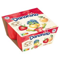 Danone Danonino ягода и кайсия, 4 бр. х 50 г (200 г)