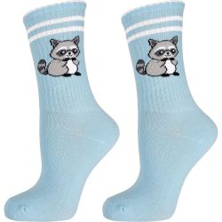 Happy Foottopia College детски чорапи, енот, памук, размер 31-34 (1 бр.)