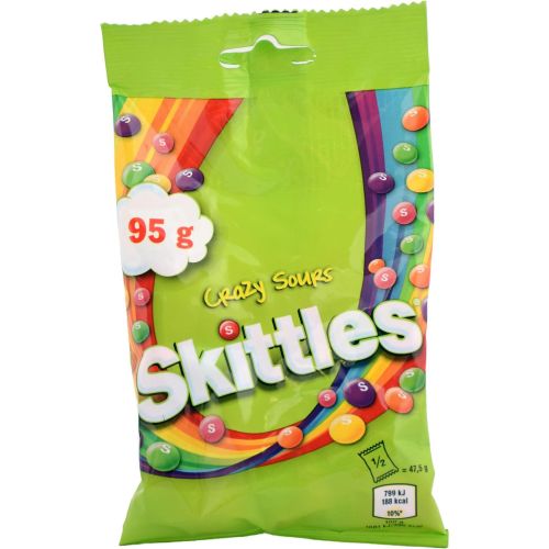 Skittles Crazy Sours бонбони (95 г)