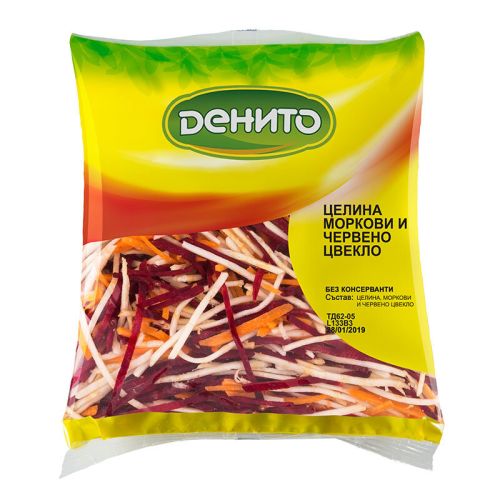 Денито салата целина, моркови и червено цвекло (300 г)