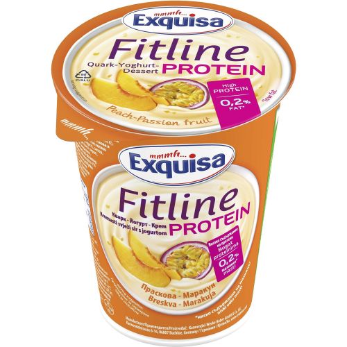 Exquisa Fitline плодова извара с йогурт, различни видове (400 г)