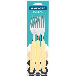 Tramontina вилица с пластмасова дръжка бежова (3 бр.)