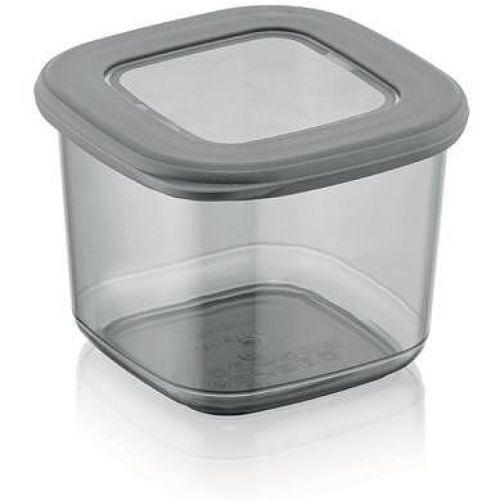 Horecano квадратна кутия със силиконов капак, антрацит 550 мл (1 бр.)