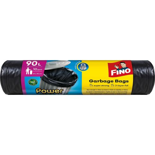 Fino плътни торби за смет, 10 бр. х 90 л (1 бр.)