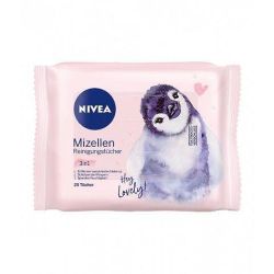 Nivea почистващи кърпички с мицеларна вода (25 бр.)