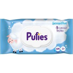 Pufies Sensitive мокри кърпички (64 бр.)