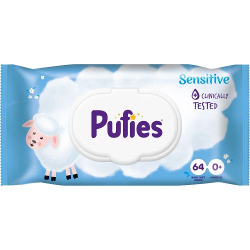 Pufies Sensitive мокри кърпички (64 бр.)